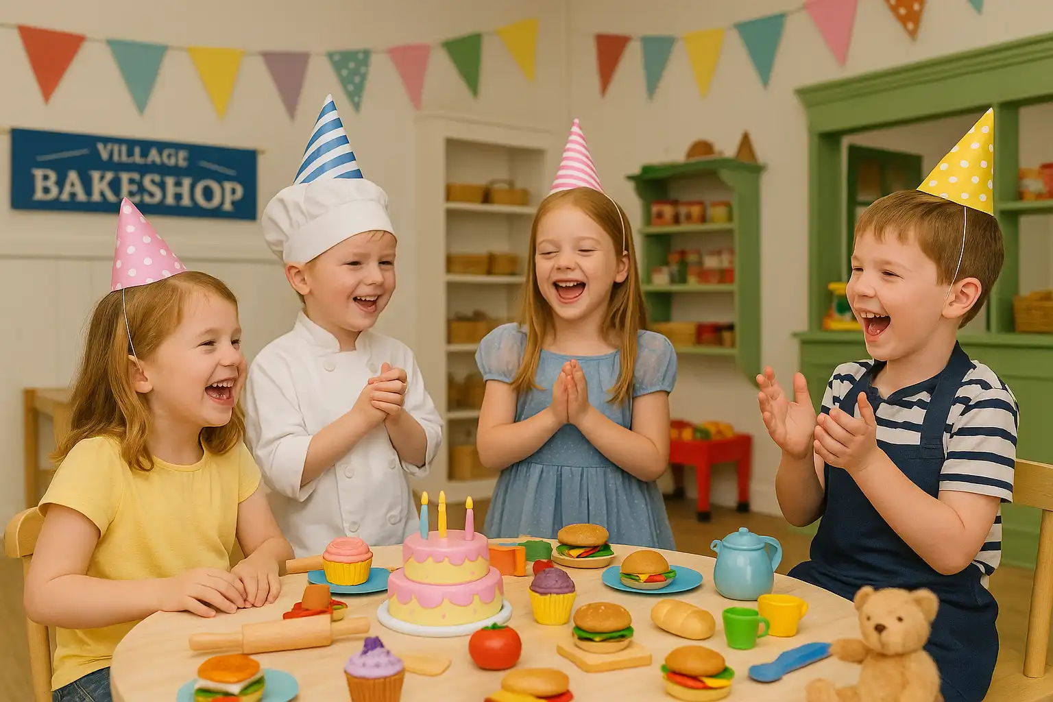 Birthday party at the village